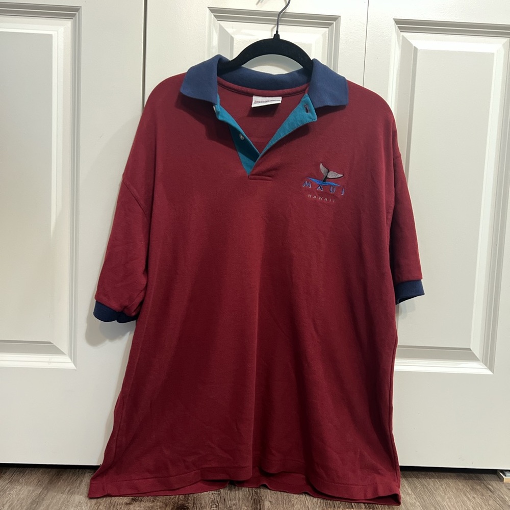 Vintage Maui, Hawaii Polo T-Shirt size XL